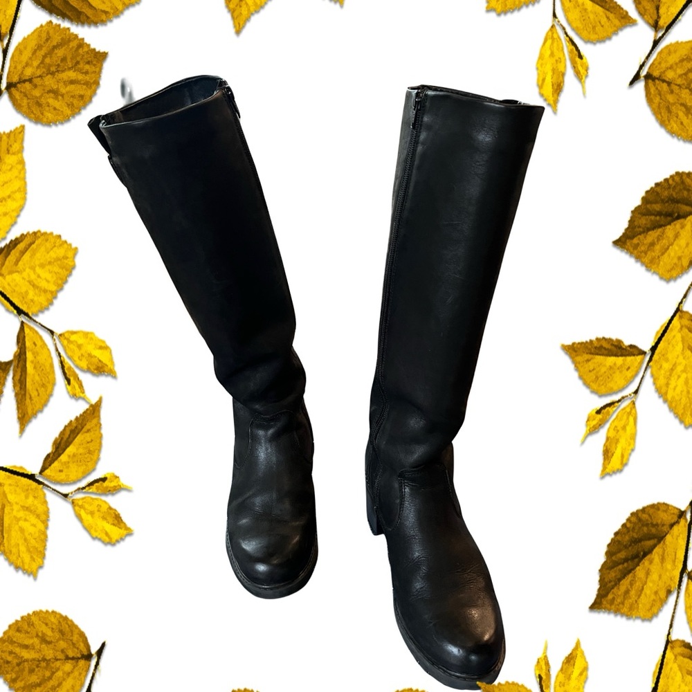Bulle Black Leather Boot